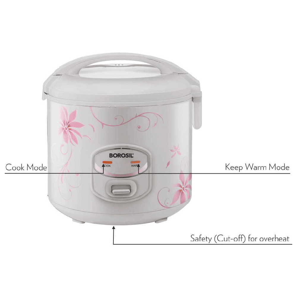 Buy BOROSIL Pronto Deluxe II 1.8 Litre Electric Rice Cooker with
